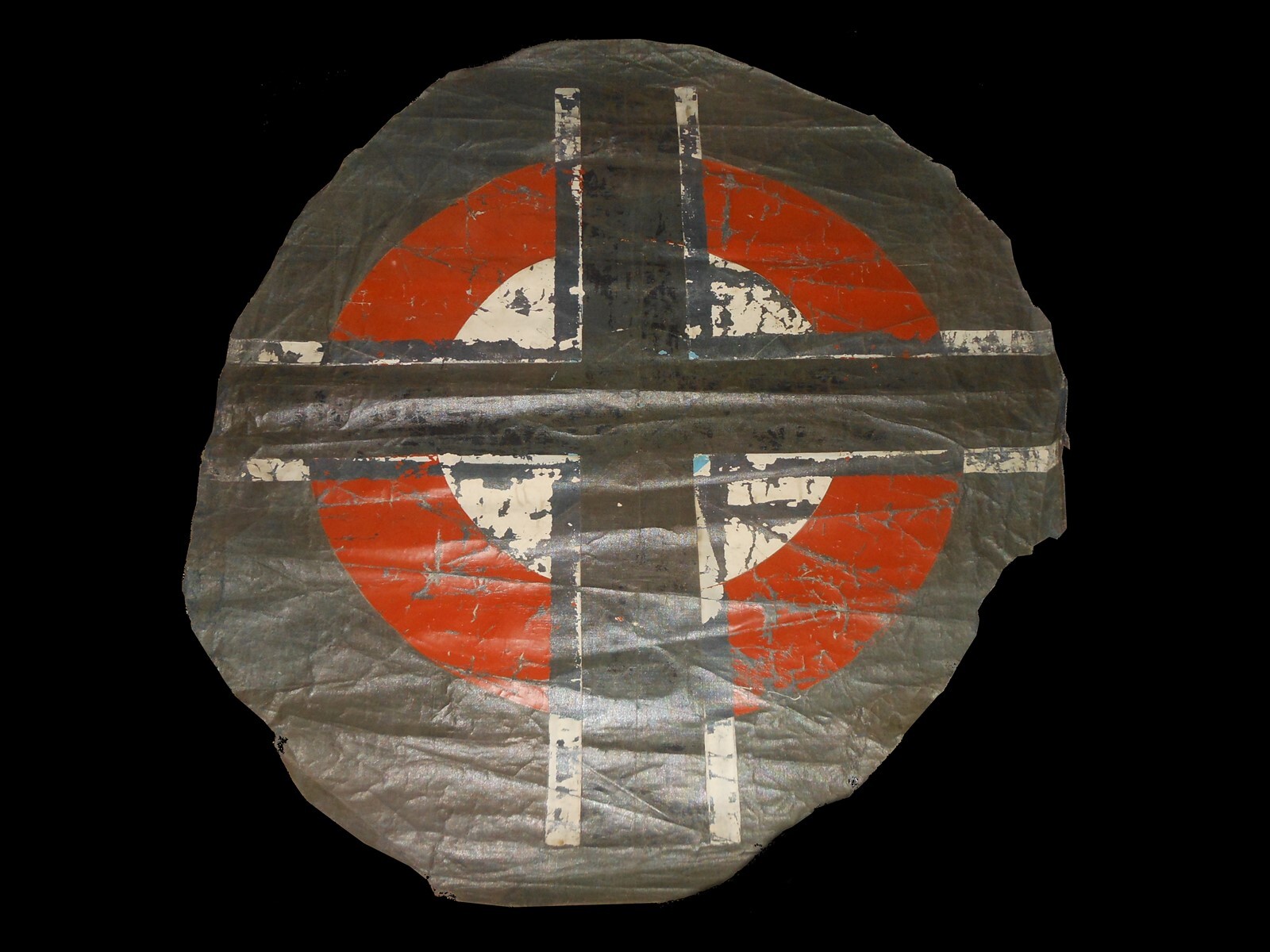 WW1 German Fliegertruppen - AIRCRAFT FABRIC SKIN - LONZENGE CAMOUFLAGE & CROSS