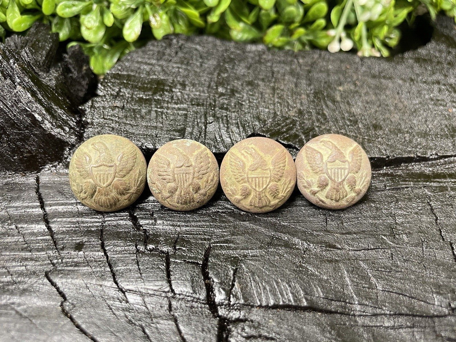 Old Rare Vintage Antique Civil War Relic Eagle Button Recovered Appomattox, VA