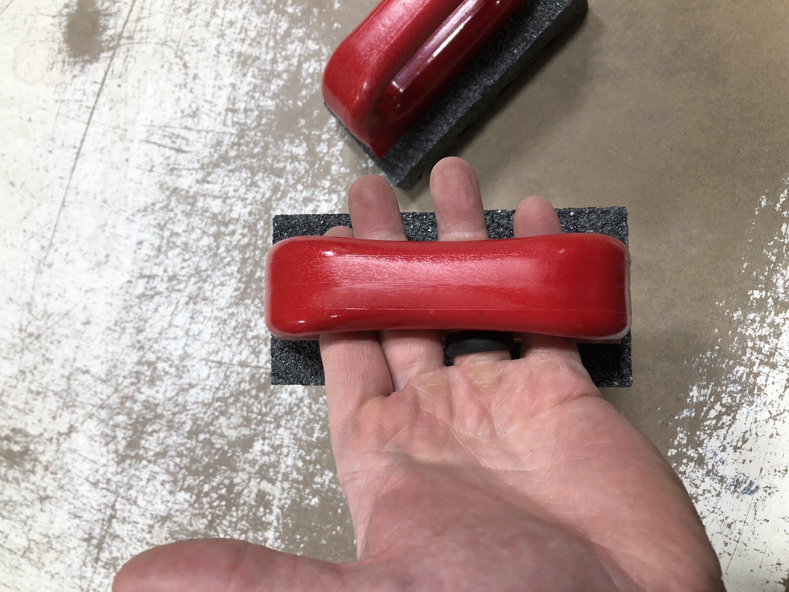 (1/ONE) Made In The USA HR-252 Concrete Rub Brick 20 Grit Silicon Carbide 6"x3