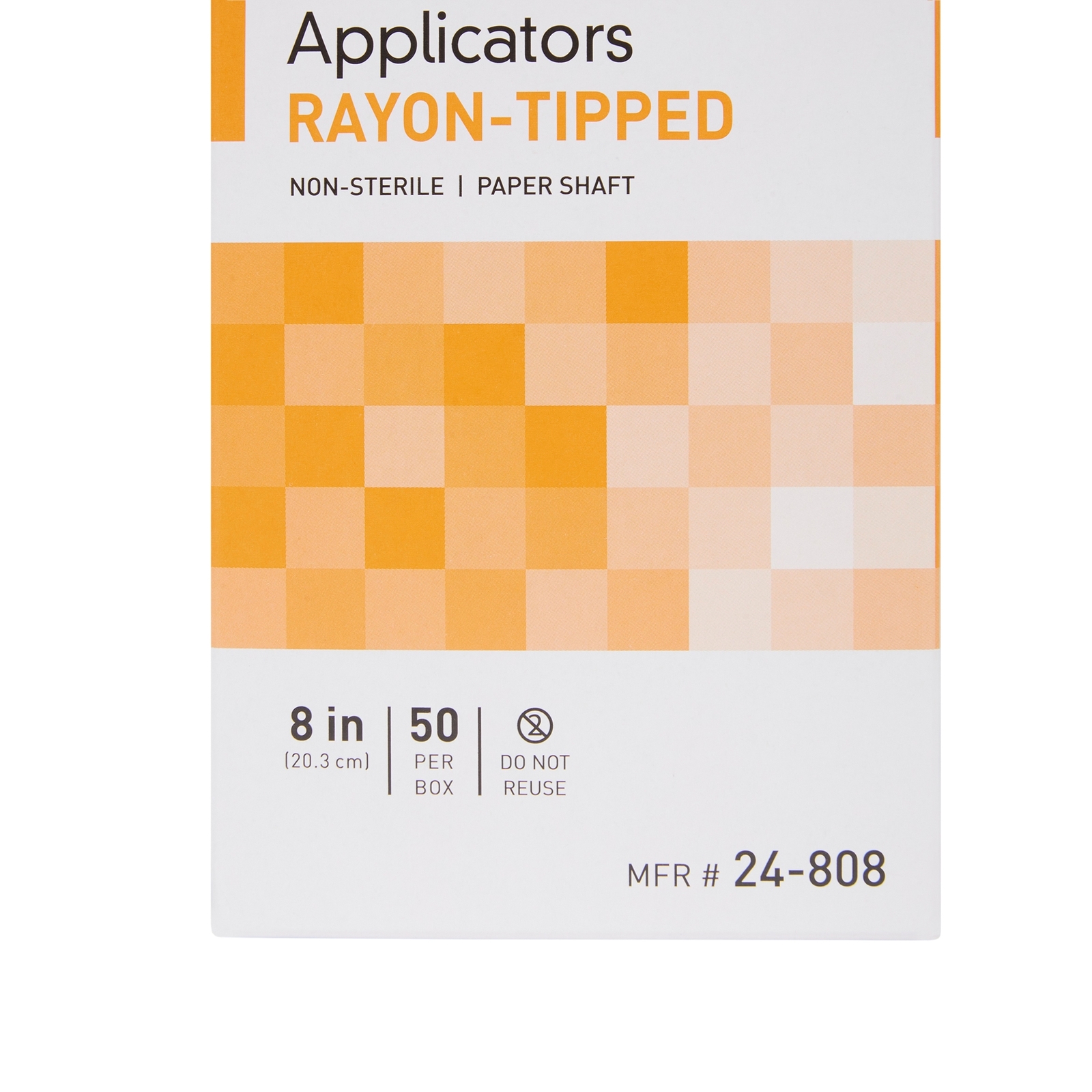 McKesson NonSterile OB/GYN Swab Rayon Swab 8” Length 24-808 1 Box of 50