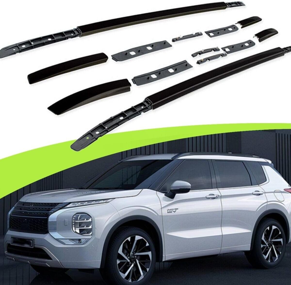 Roof Rack Fits For 2022-2026 Mitsubishi Outlander Rails Luggage Canoe Bars 2Pcs