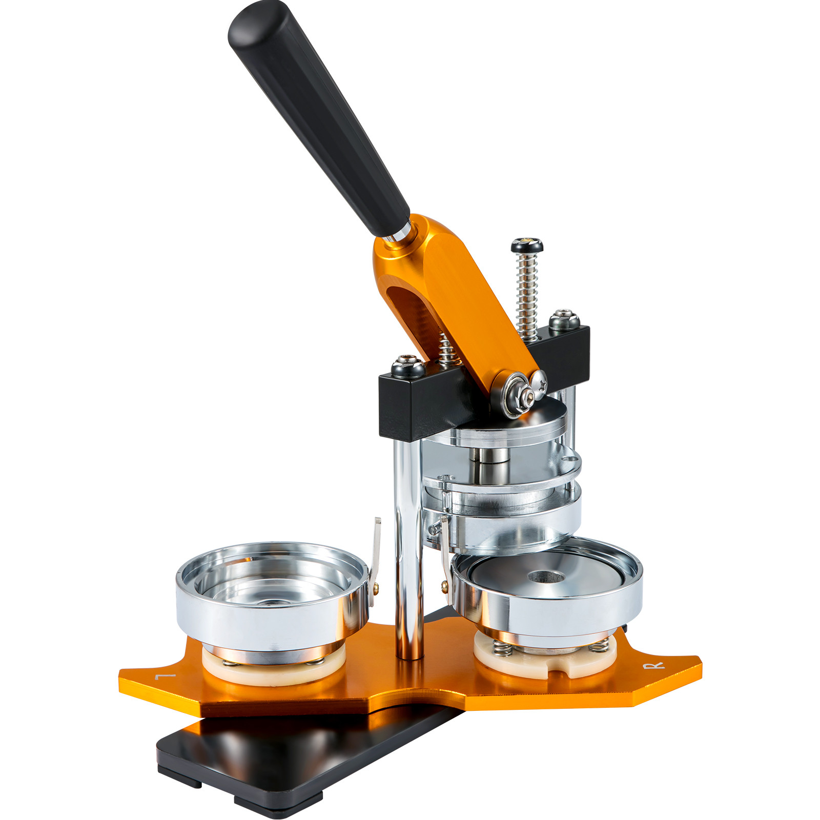 VEVOR Button Maker Machine Badge Pin Machine 3" 75 MM 100 Free Parts Press Kit