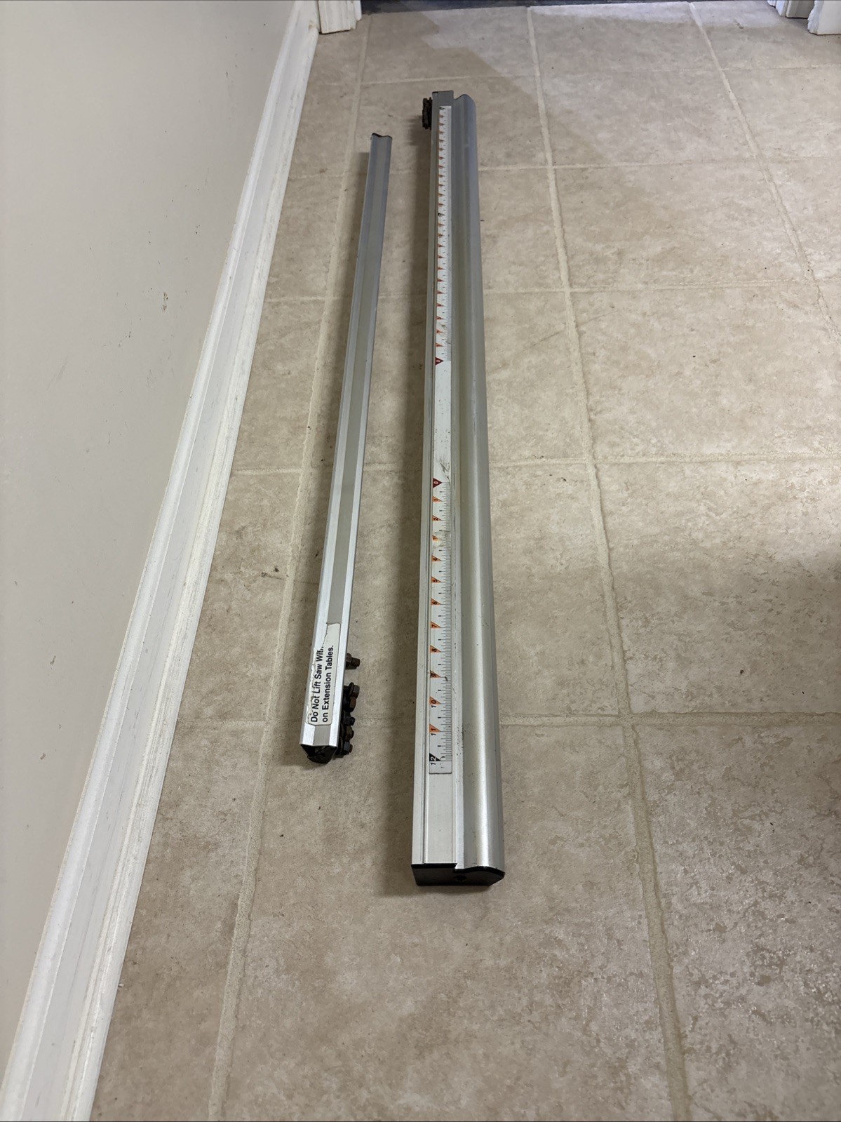 Craftsman Align-A-Rip 24/12 Table Saw Rip Fence Rails Only Ex Cond