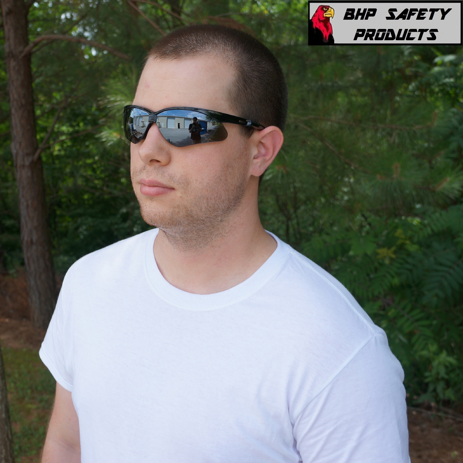 3 PAIR NEMESIS SAFETY GLASSES SUNGLASSES BLACK SMOKE MIRROR LENS GRAY 25688