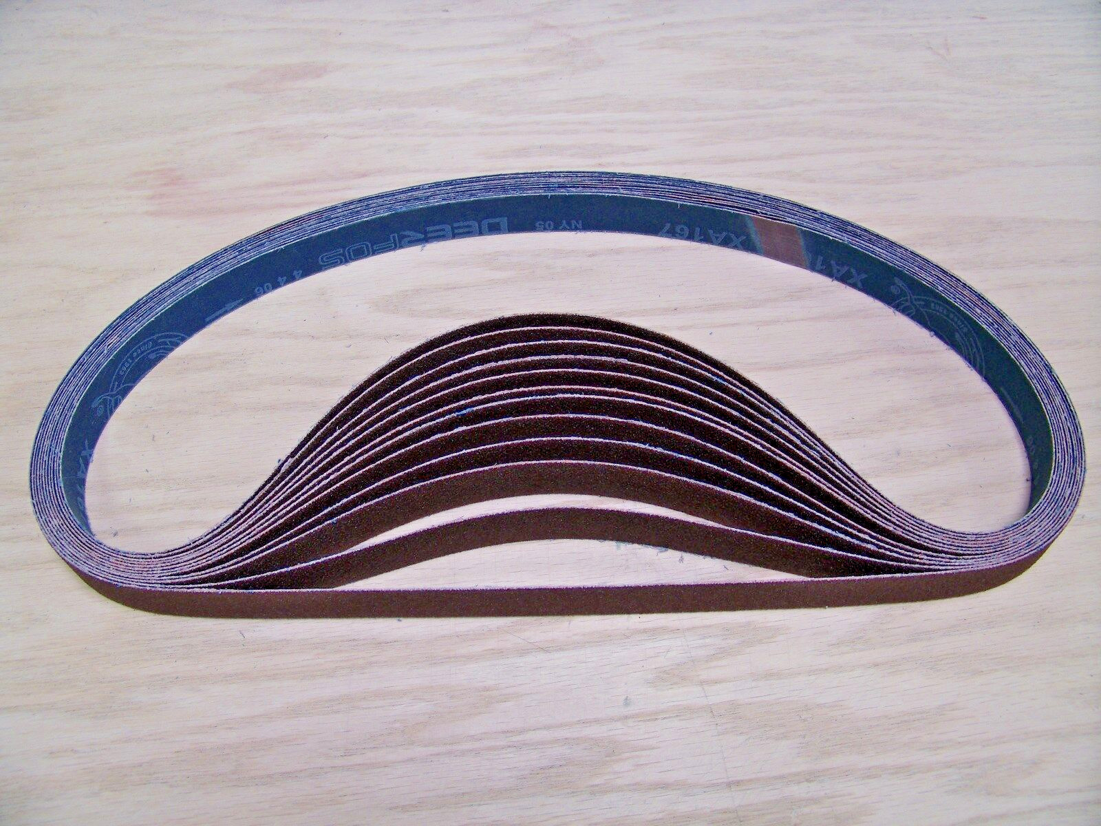 PREMIUM  A/O,  X-WEIGHT  SANDING  BELTS  1" X 42",  10 - PACK,   240-GRIT