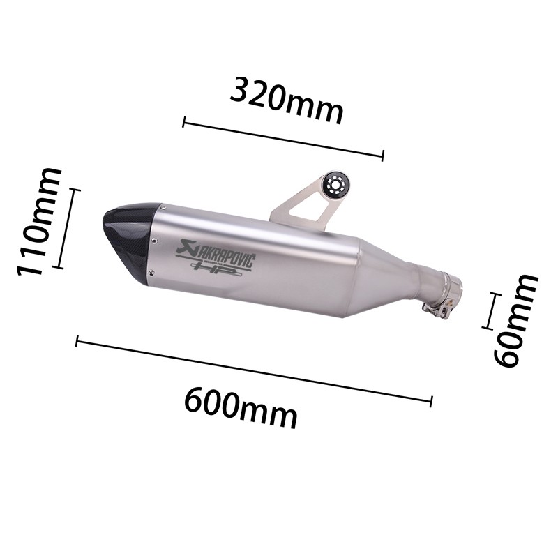 S1000XR 2020-2026 for BMW Slip On Exhaust Muffler Pipe Real Carbon Fiber Tips