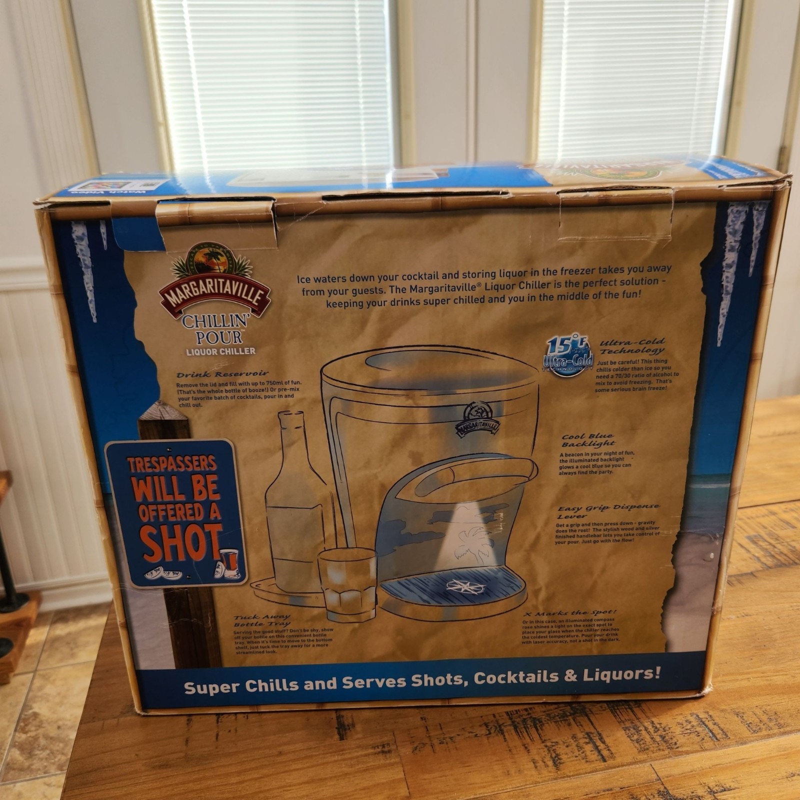 Margaritaville Open Box Chillin' Pour Liquor Chiller Shot Machine Dispenser