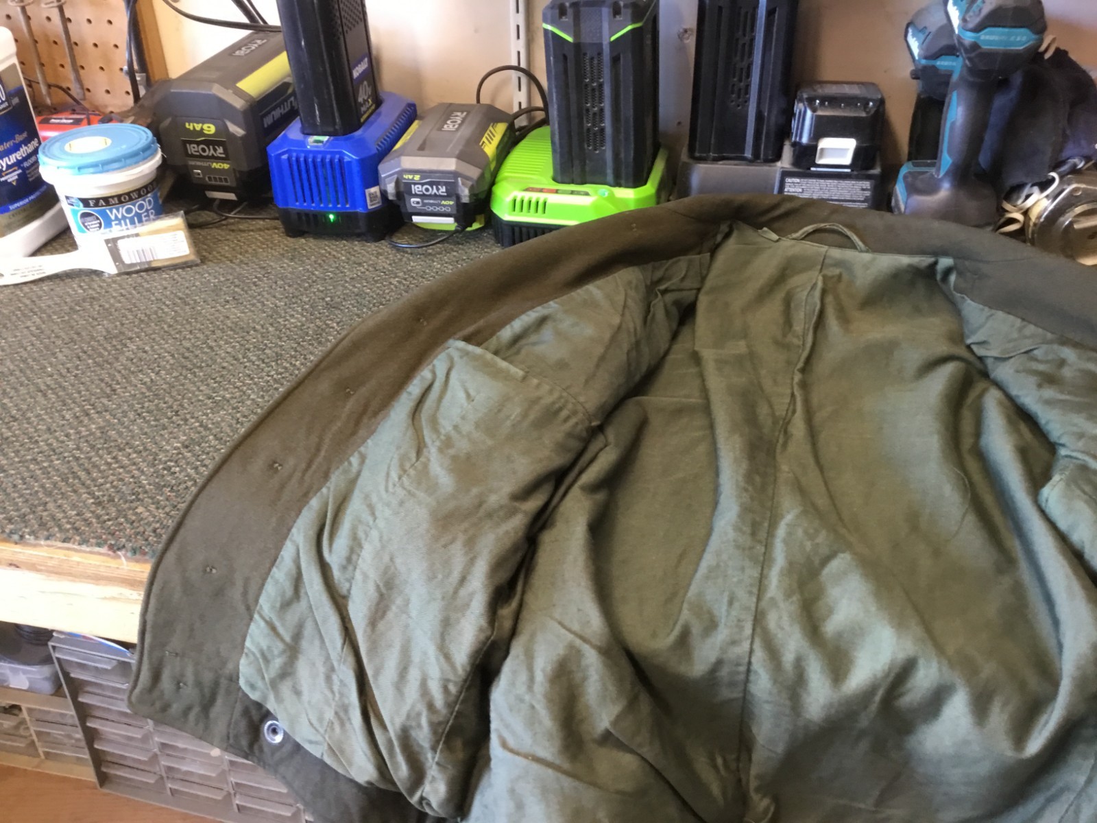 USMC 1ST MARINE CORPS IKE JACKET, SIZE 36 R