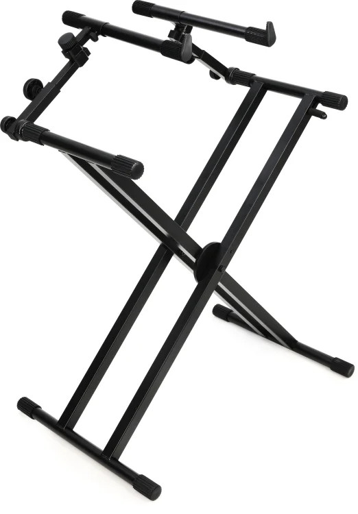On-Stage Stands KS7292 Double-X Ergo Lok Keyboard Stand with 2nd Tier