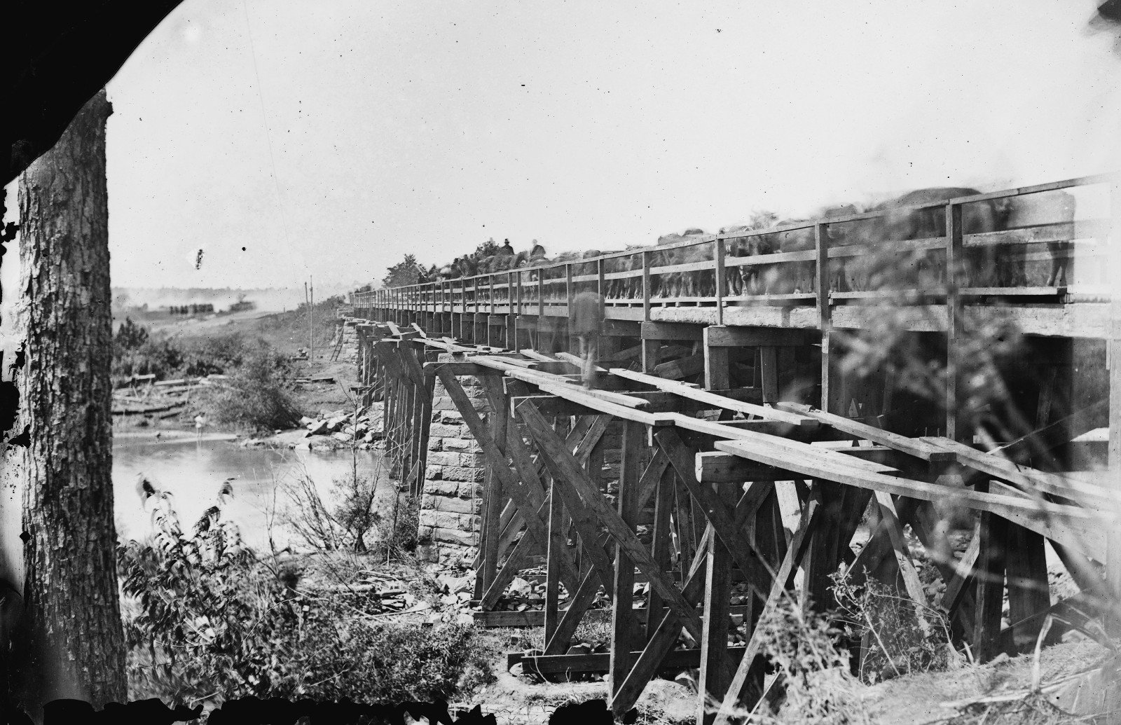 Bridge over Rappahannock River Virginia August 1862 11x17 US Civil War Photo