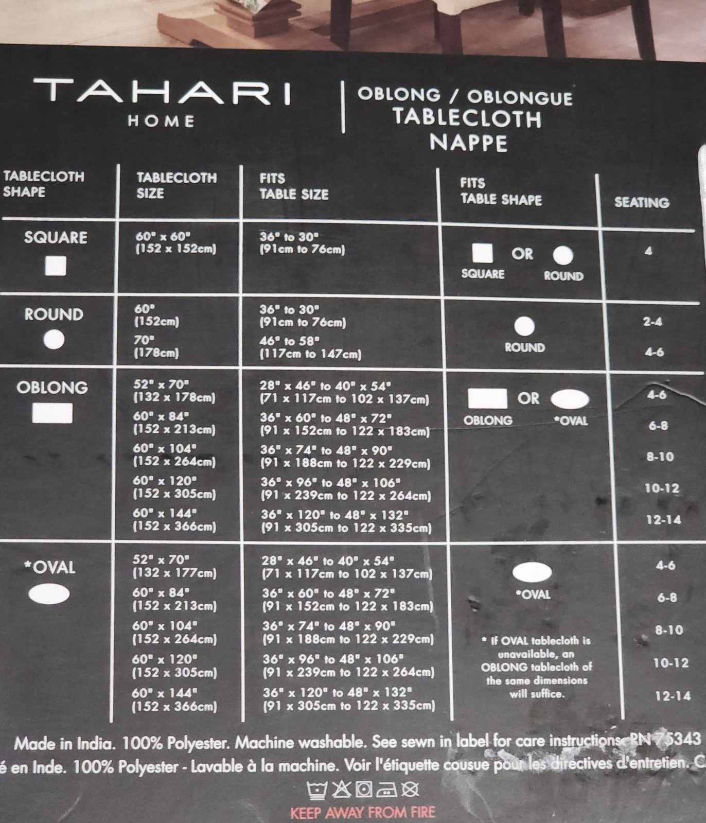 Tahari Floral Bunny Easter Tablecloth 60x120 Oblong Pastel Spring Garden PRETTY