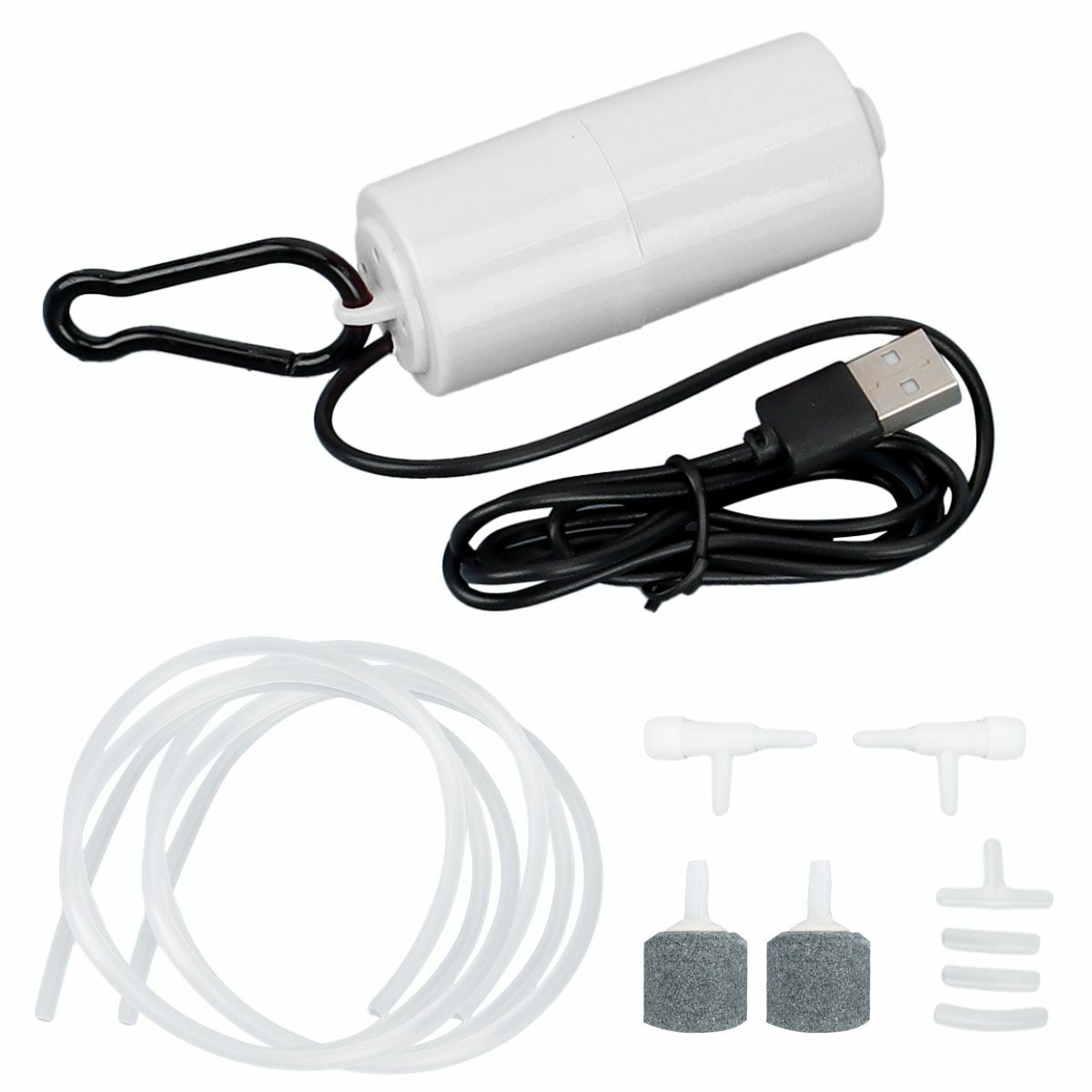 2 in 1 USB Mini Air Pump Water Pump Oxygen Aerator Aquarium Fish Tank Portable