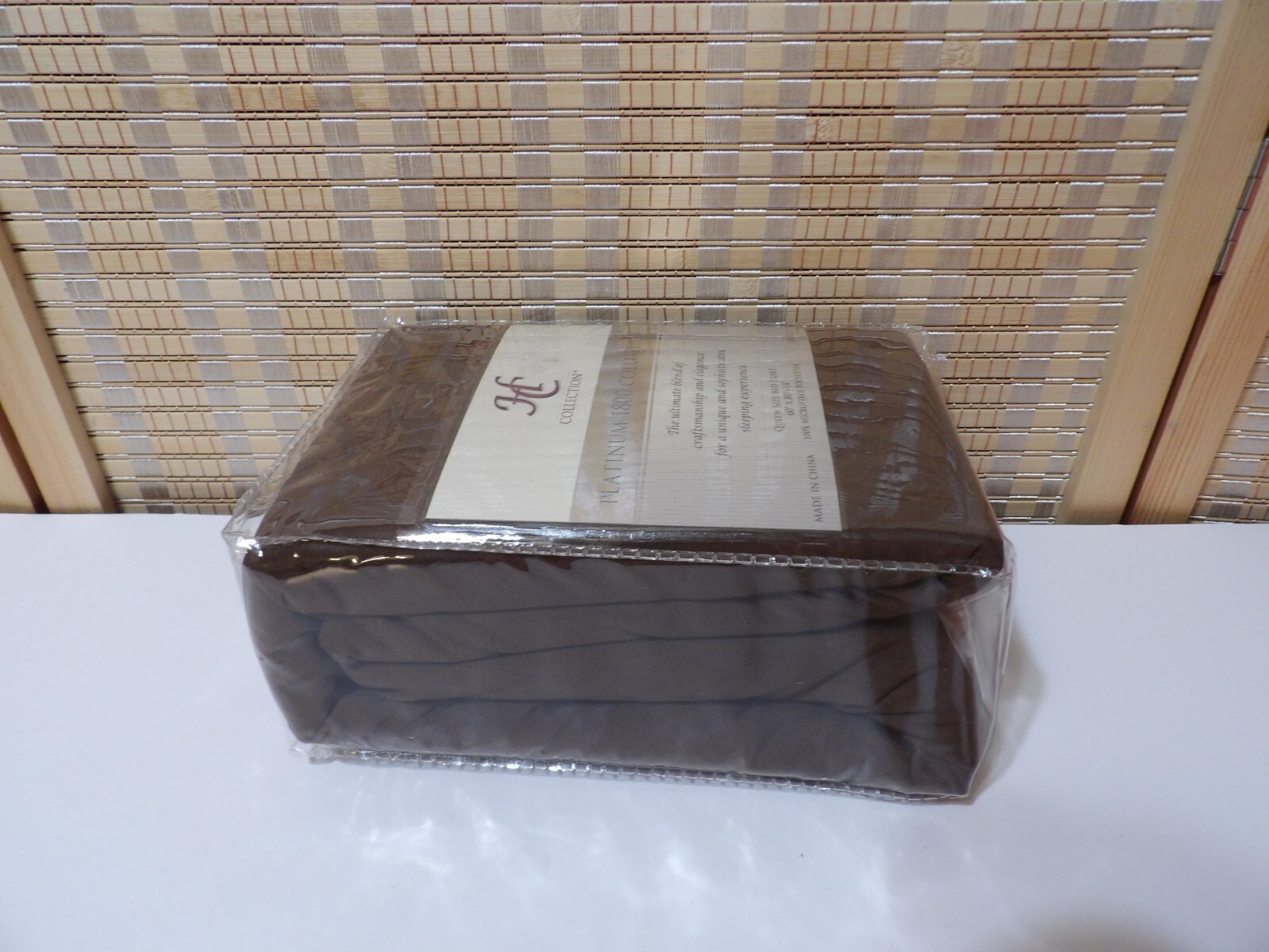 HC Collection Platinum 1800 Collection QUEEN Bed Skirt -Brn-Microfiber Polyester