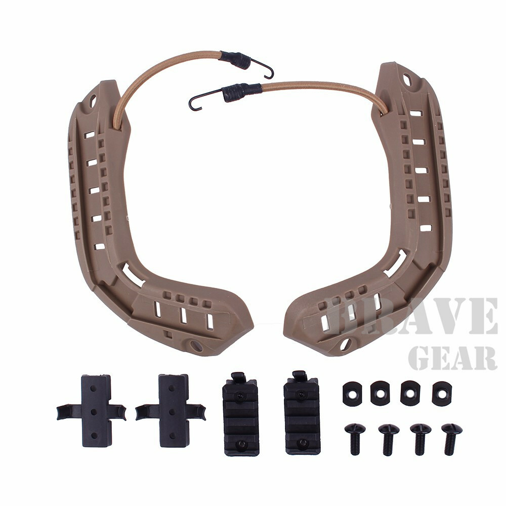 ACH ARC Rail Kit Mount Adapter NVG Bungee Set for OPS FAST/XP High Cut Helmet