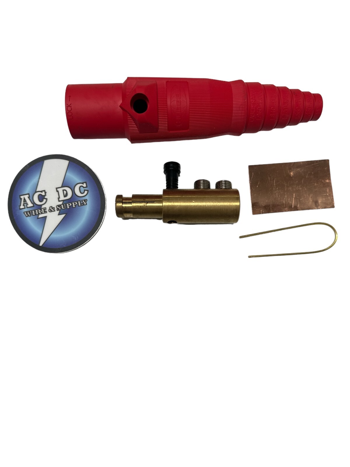 Hubbell HBL300 Cam-Lock Wire Set 6G - 2/0 Male Camlok Connector kit series 16