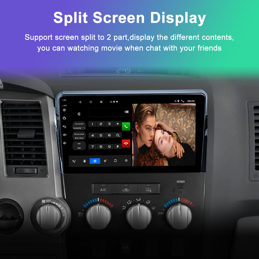 Apple Carplay Car Stereo GPS Radio For Toyota Tundra 2007-2013 Sequoia 2008-2019