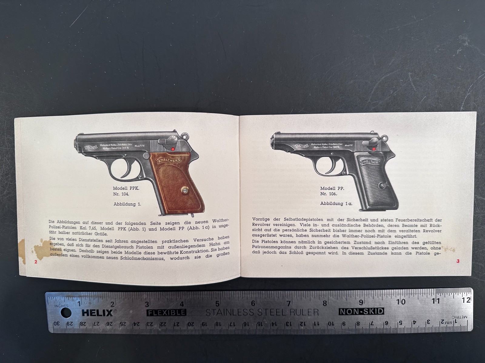 Walther PP & PPK Manual Original Dated 1939 German Language Very Fine!