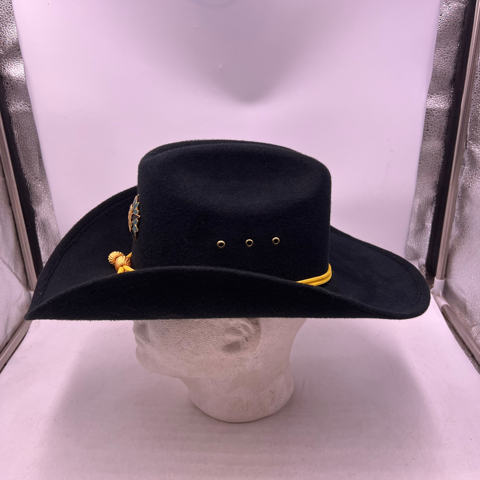 UNION US CAVALRY Civil War OFFICERS SLOUCH HAT YELLOW CORD Army General Staff SM