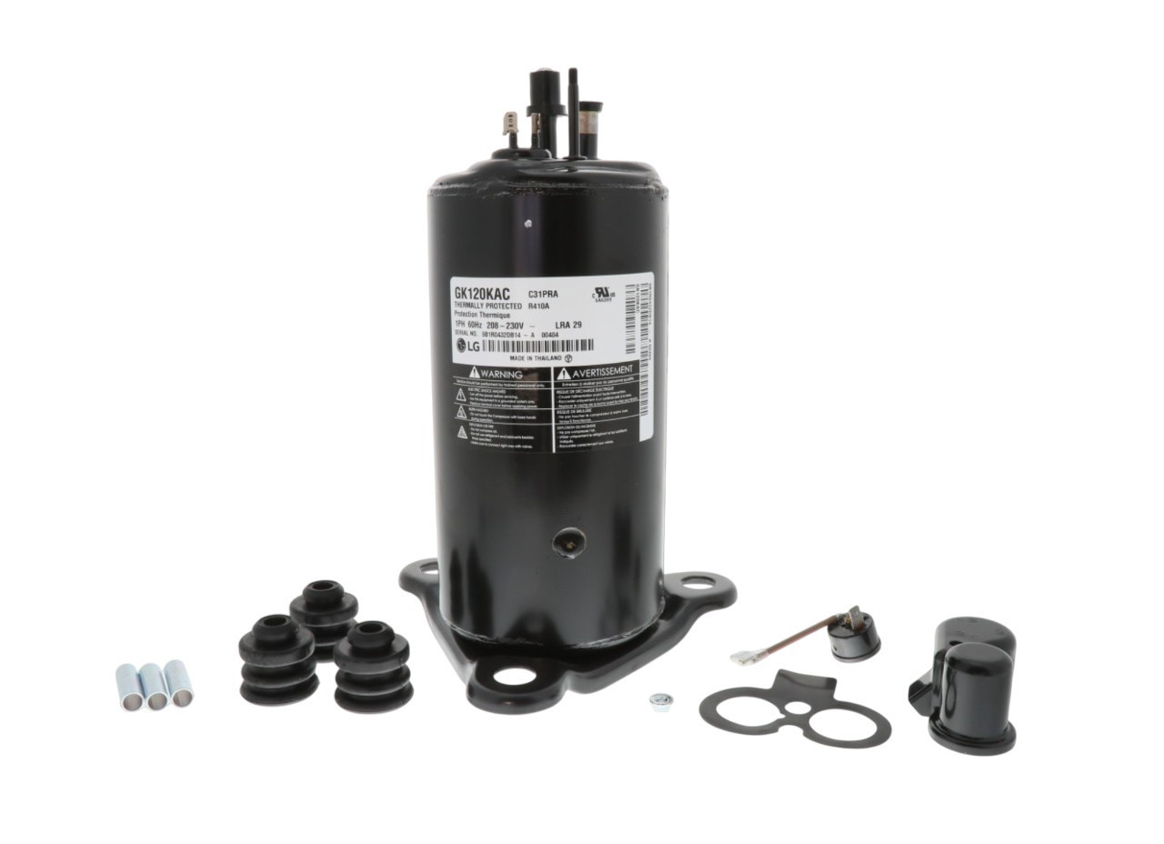 LG GK120KAC Rotary Compressor 12,000 BTU208-230V R410A Replacement for PTAC / AC