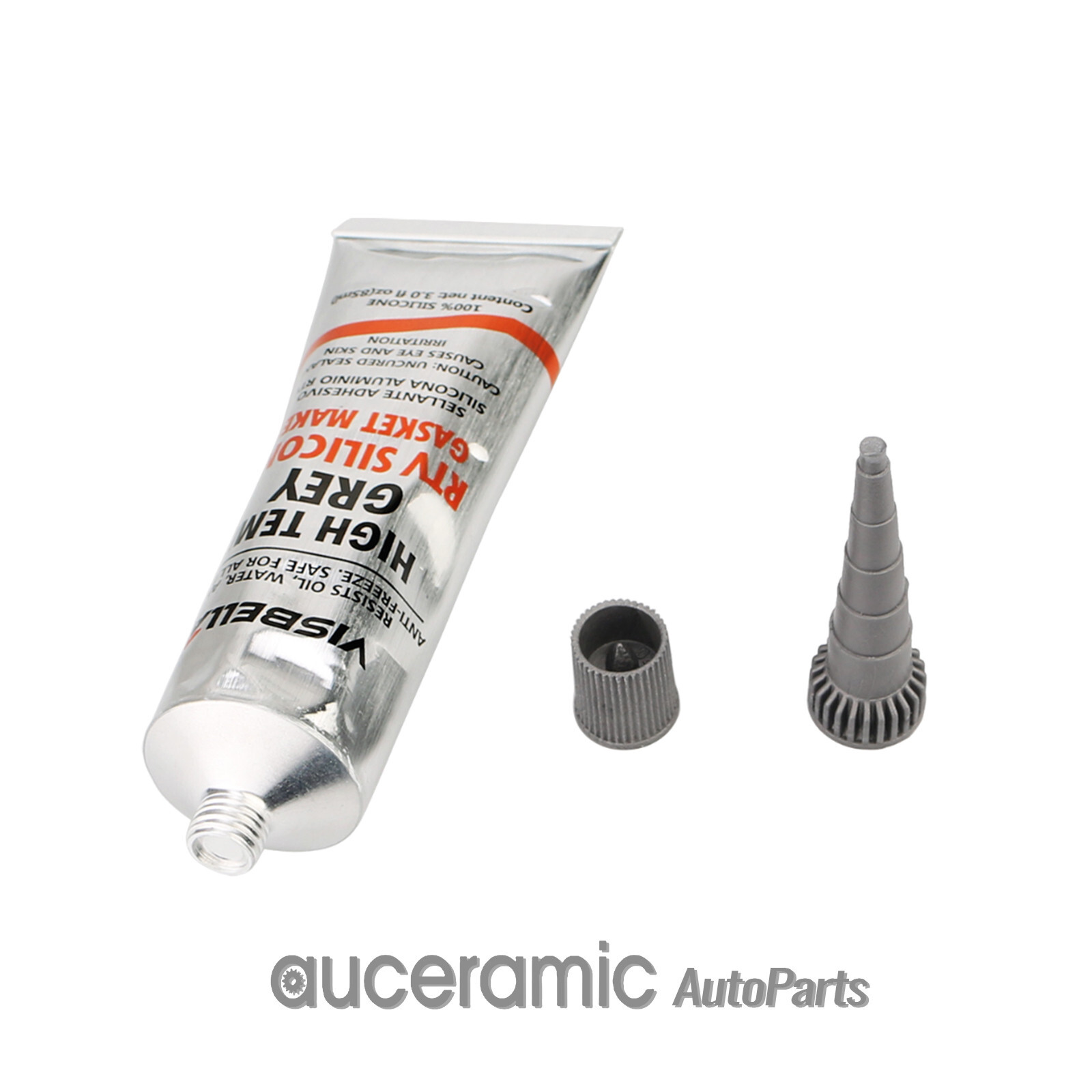 12Pcs High-Temp Grey RTV Silicone Gasket Maker VISBELLA Sealant for Valve covers