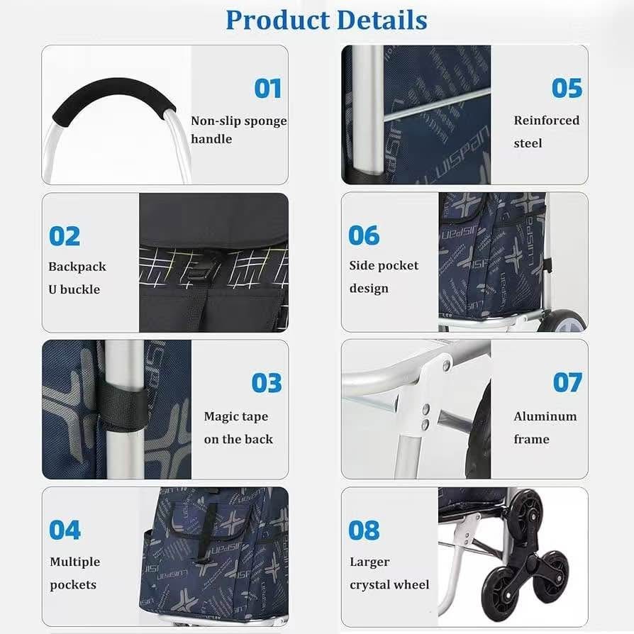 Shopping Carts for Groceries Aluminium Lightweight