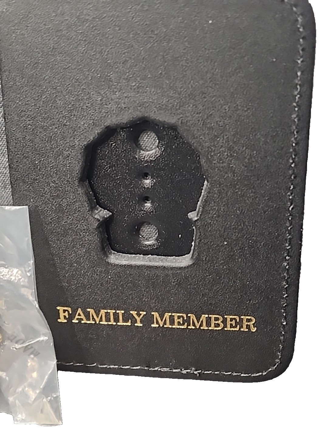 rare NEW vintage NYPD DETECTIVE Family Member Leather Wallet Mini police Badge