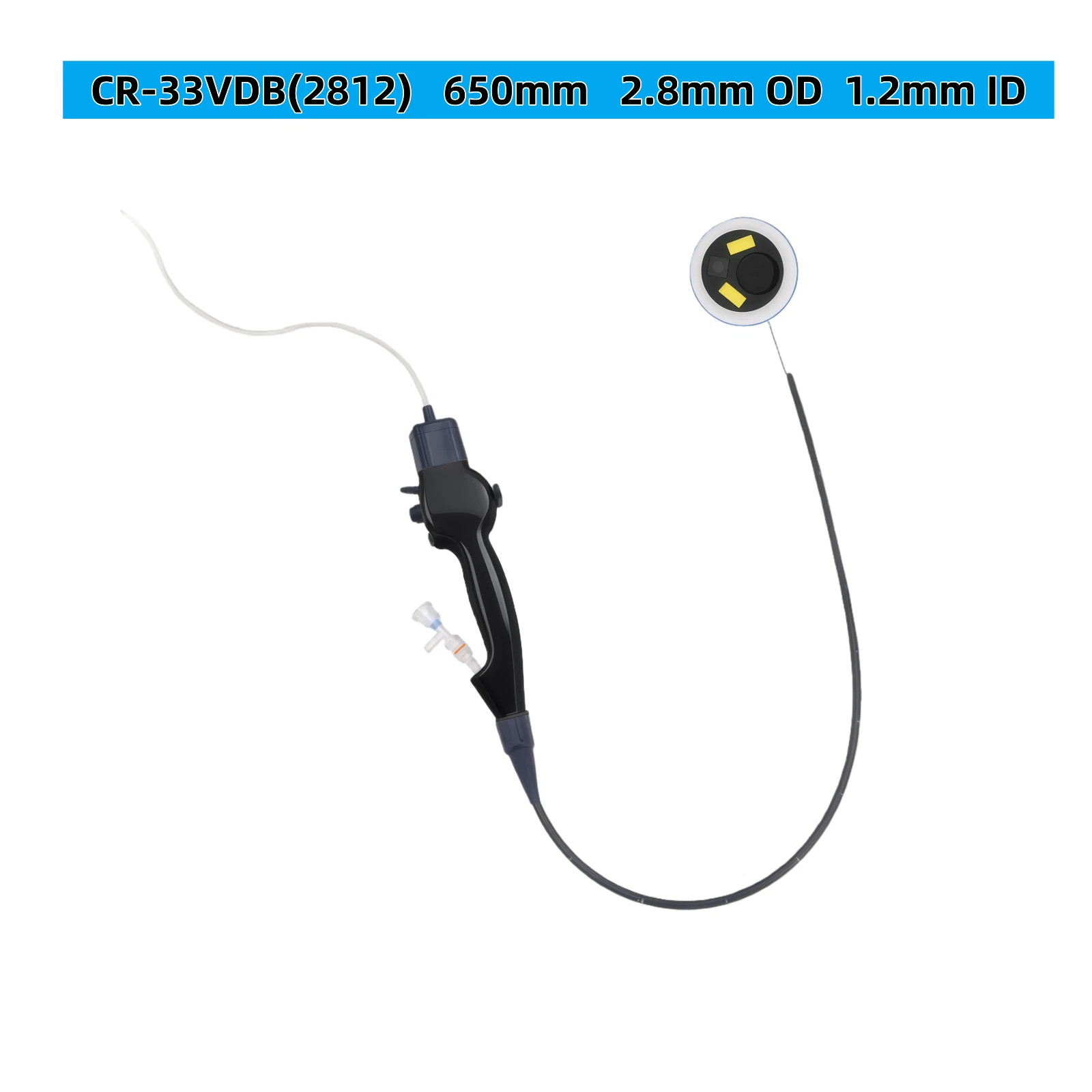 Disposable Electronic Flexible Endoscope Single-Use Portable handle for Medical