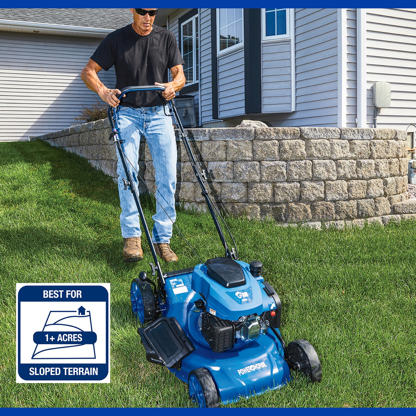 Powerhorse 21in. 3-in-1 Self-Propelled Gas Lawn Mower, 200cc Engine