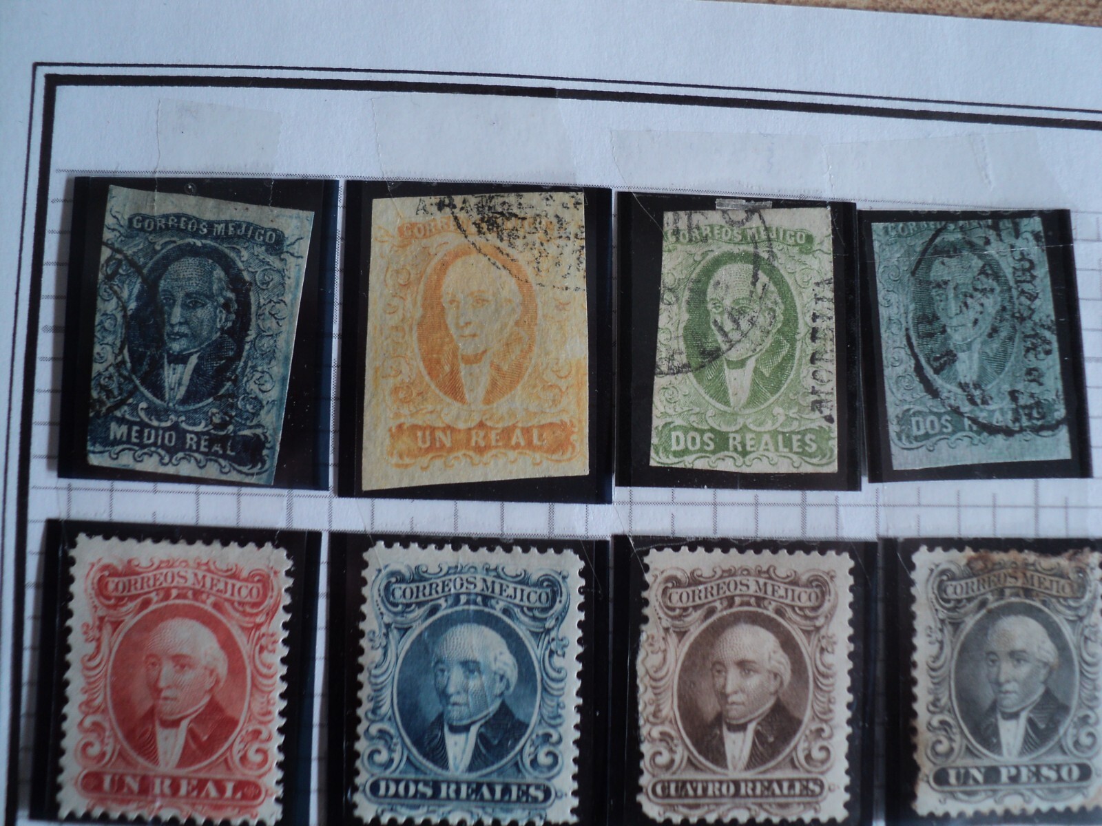 SUPER Mexico Stamp Collection early 1860's