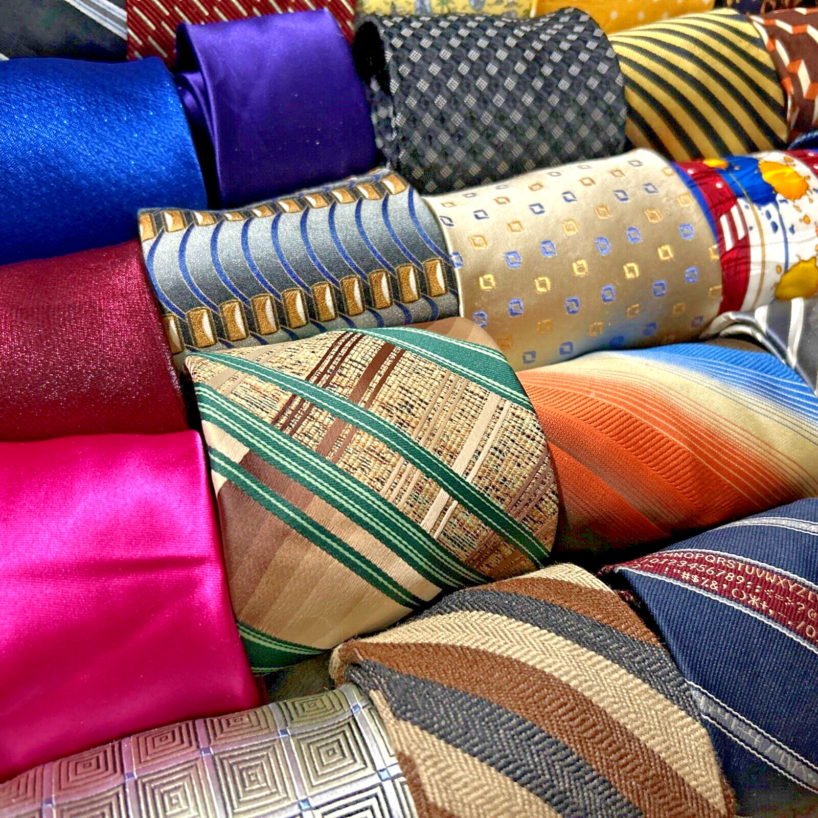 40 Pc Neckties Lot Mix Wear Quilting Craft Cutter Wholesale Tie Lots