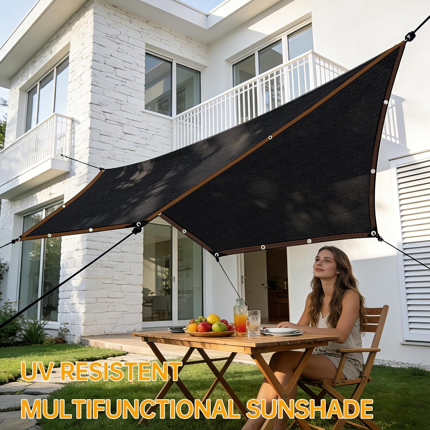 70% Sun Shade Net Outdoor Patio Garden Pergola Sun Shade Cloth Cover Canopy