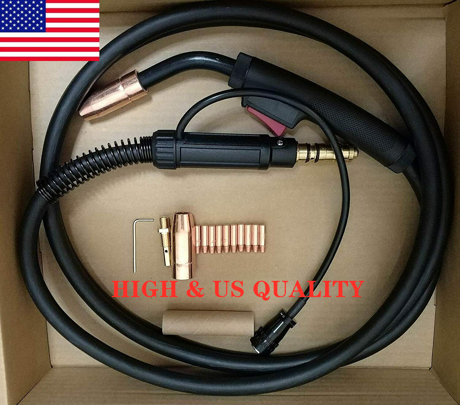 MIG WELDING GUN 15' 180A replacement for Titanium unlimited 200, MIG 140/170