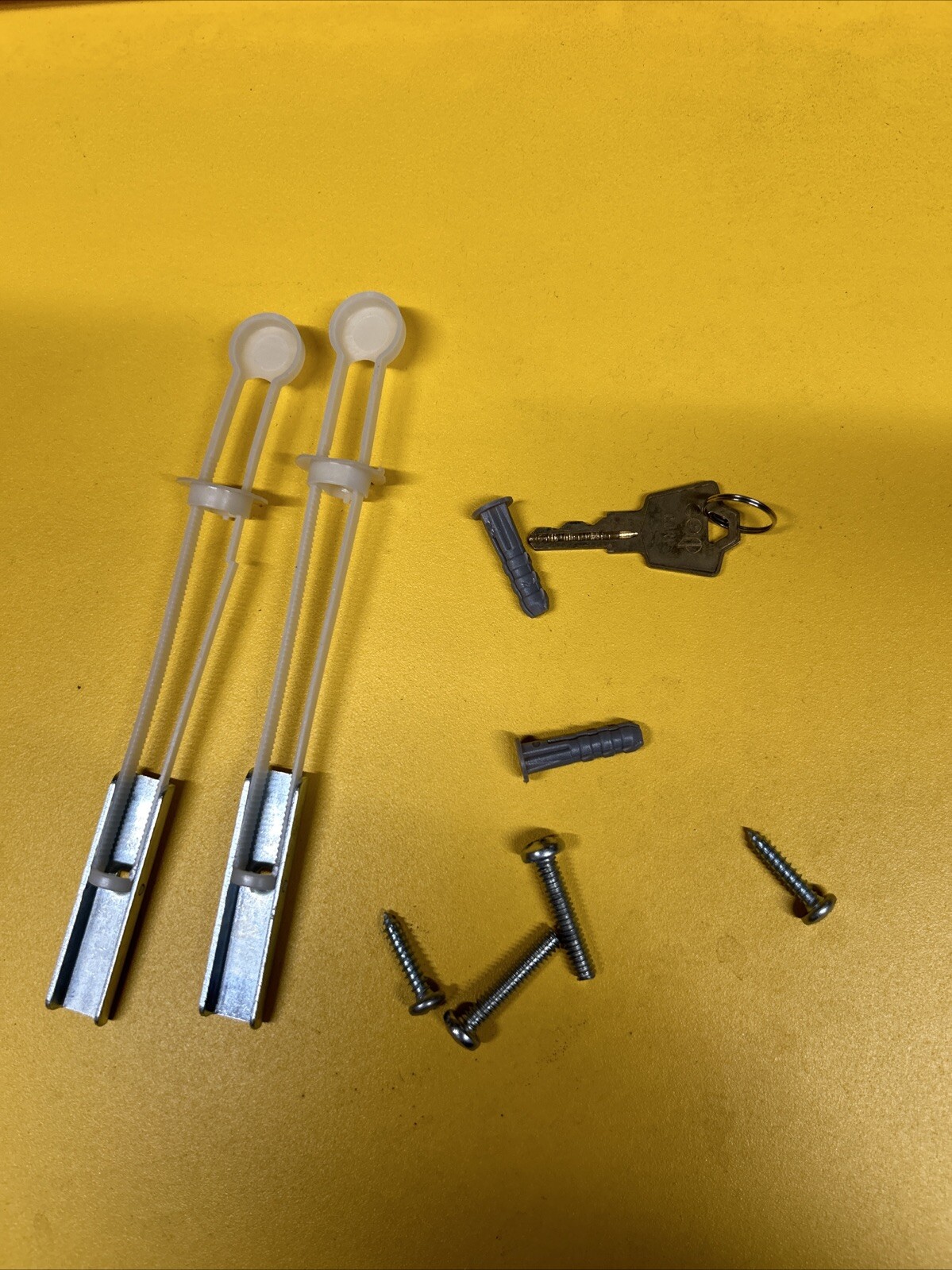 WALLWRITE WW-100SC-T93 Wall Mounted Desk, 20x13-1/2x3-3/8 In, Yellow with key