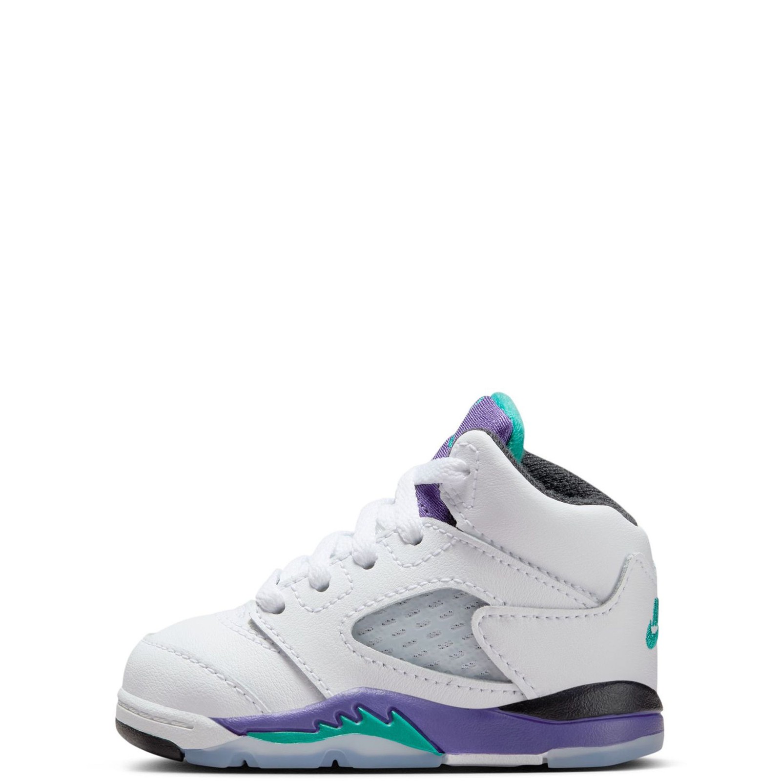 Toddler's Jordan 5 Retro OG White/New Emerald-Grape Ice (HQ7981 100)