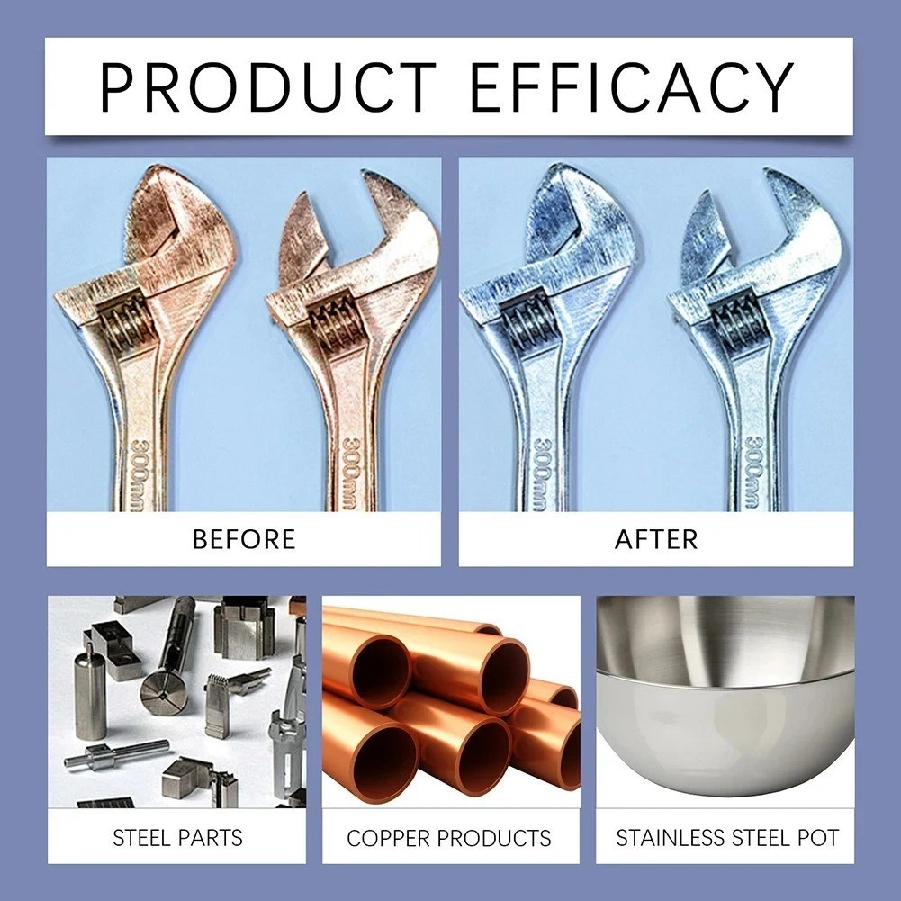 New Heavy Duty Rust Removal for Metal,Multipurpose Rust Remover Spray,Stainless