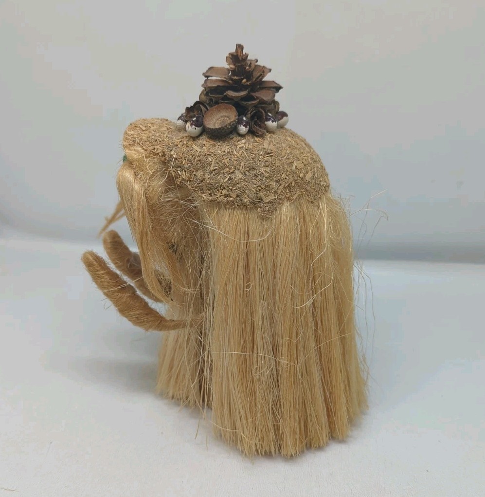 Ken Arensbak Troll Forest VTG 1970s 5 Arts Studio Folk Art Pinecone Hat 8" Tall