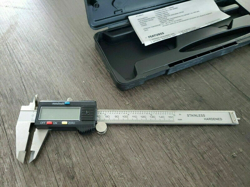 LED Digital Caliper Vernier 6" 150mm CNC Electronic Micrometer Ruler Gauge Meter