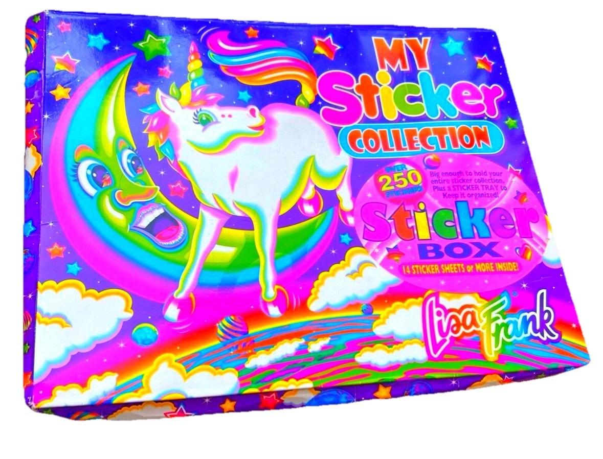 Lisa Frank Sticker Box Unicorn Markie Moon Rare