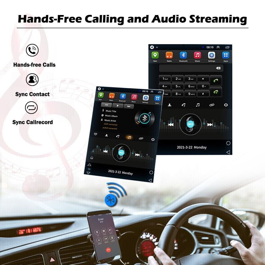 64G Android 14 CarPlay For Cadillac Escalade 2007-2014 Car Stereo Radio GPS Navi