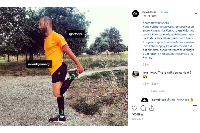 ⭐NEWZILL Compression Calf Sleeves(20-30mmHg) Unisex, No Fatigue,Swell |One PAIR⭐