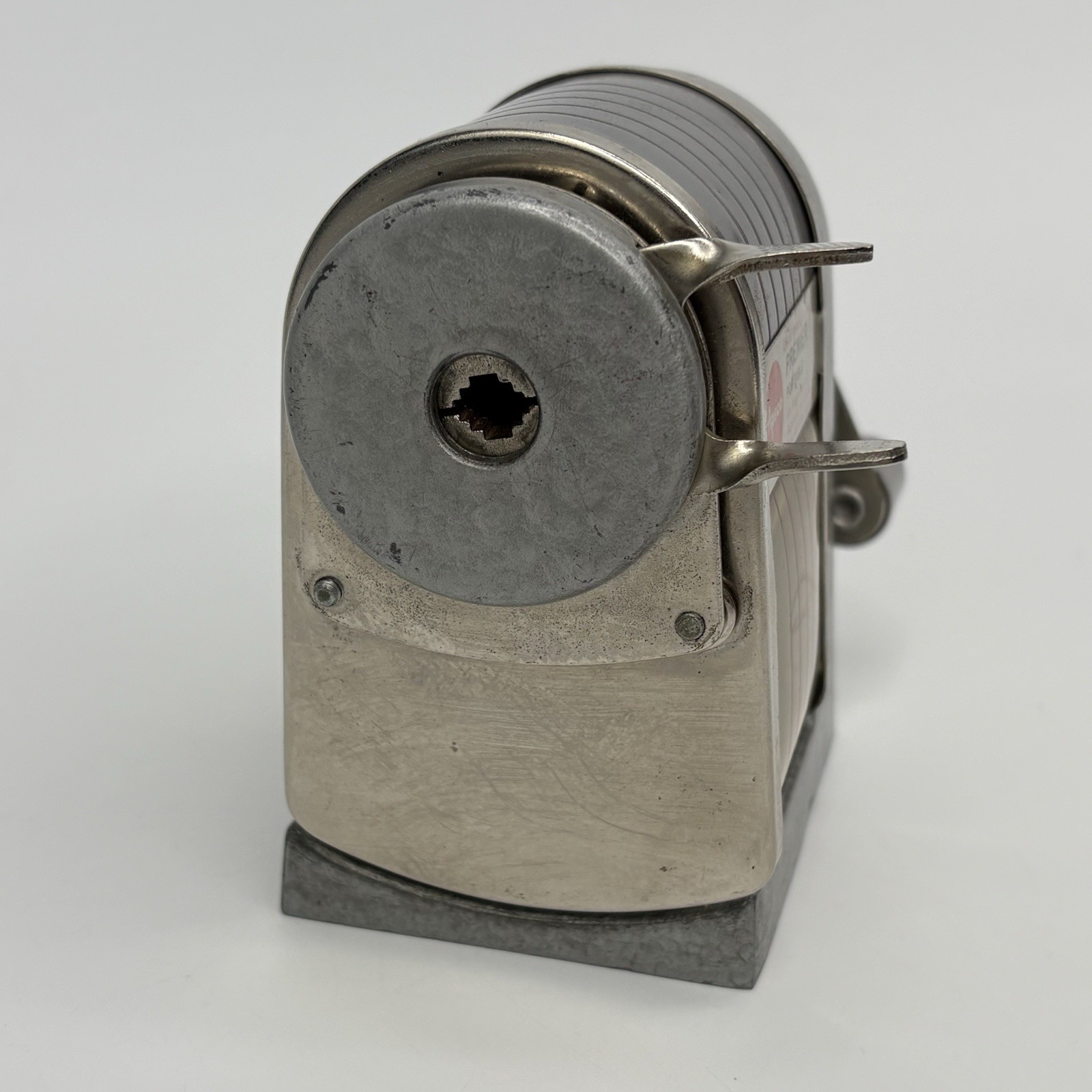 Vtg Apsco Hand Crank Pencil Sharpener Desktop or Wall Mount School House Classic