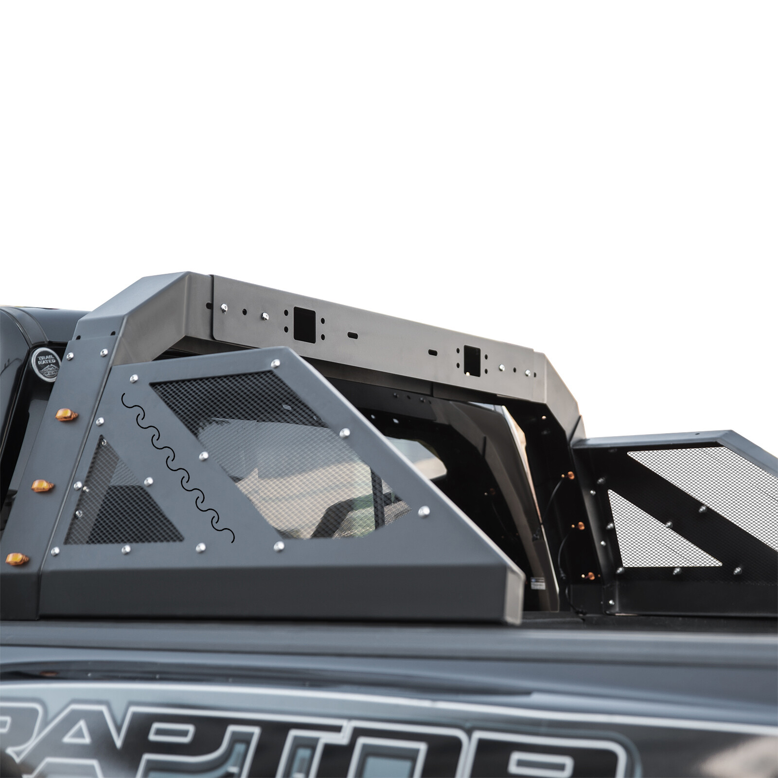 VEVOR Truck Roll Bar Adjustable Chase Rack with 6 Auxiliary Side Marker Lamps