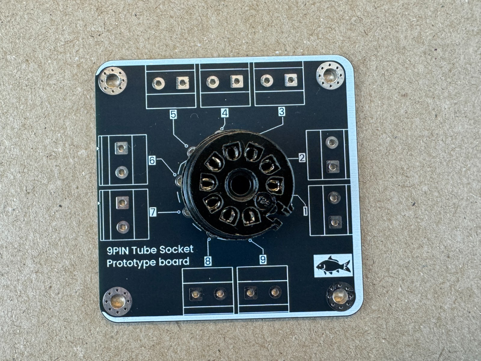 New 9-Pin Vacuum Tube Board Prototype Adapter w/ Socket for DIY Breadboard (Qty)