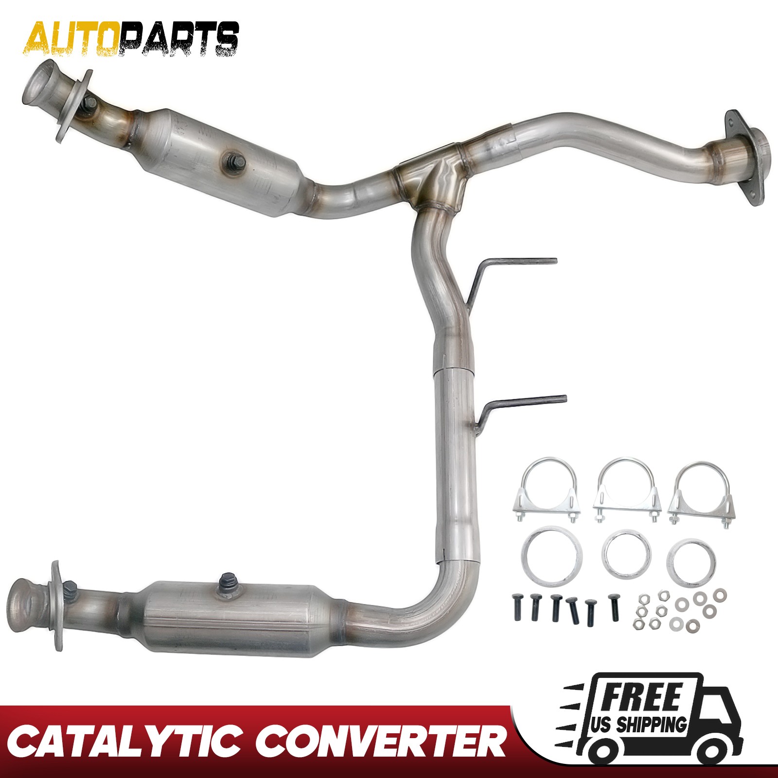 2Pcs Catalytic Converter for Ford F-150 2011 2012 2013 2014 V8 5.0L Left & Right