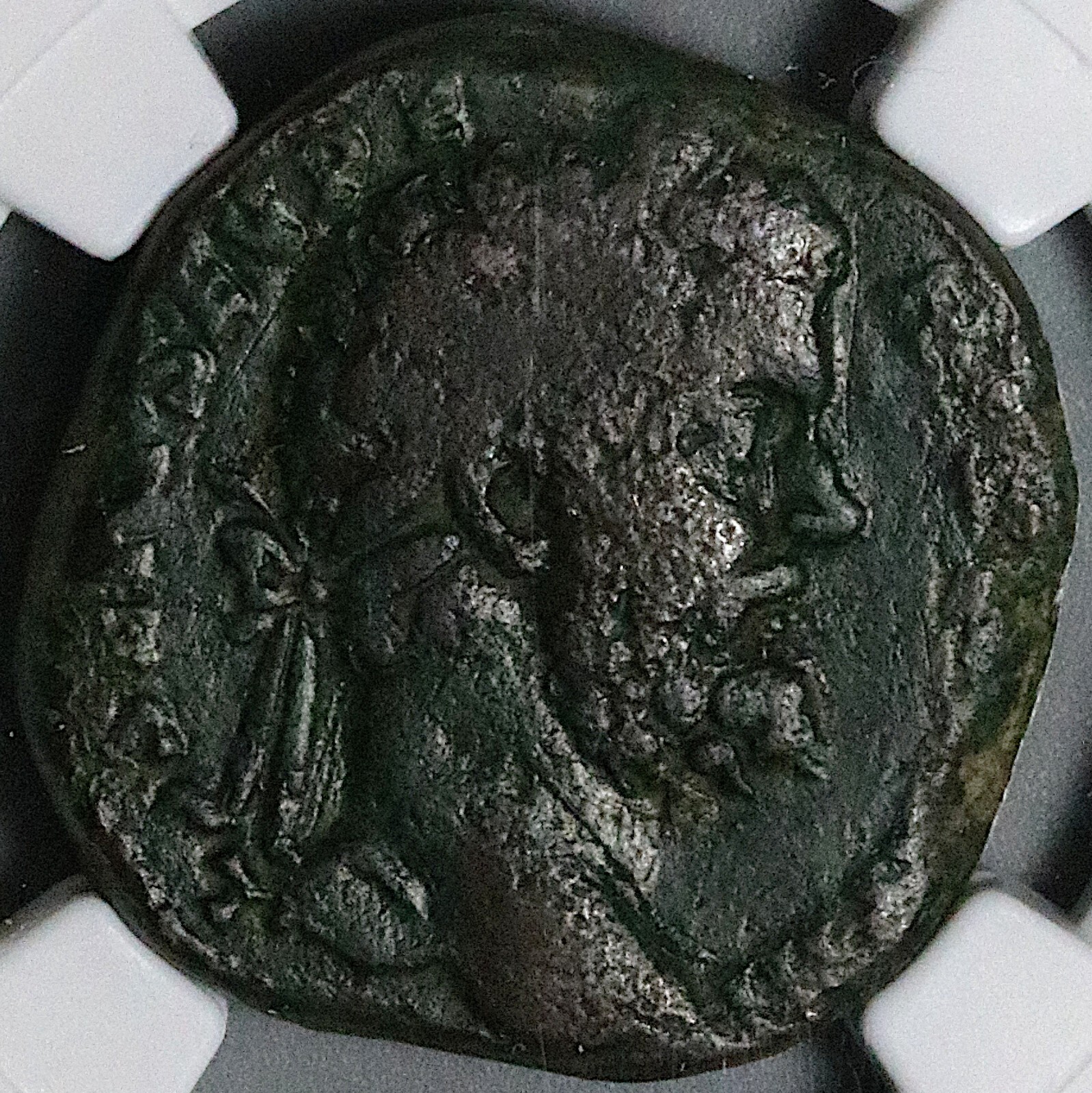 194 NGC VG Septimius Severus Sestertius Rare Hercules Bacchus Niger (23110801C)