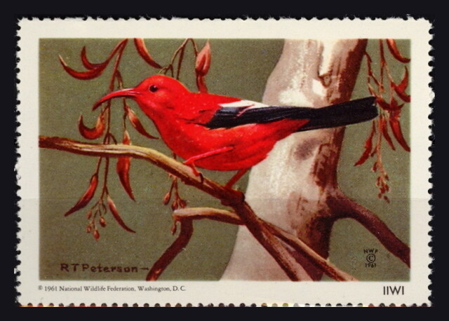 National Wildlife Federation Stamp - 1961 MNH - Iiwi