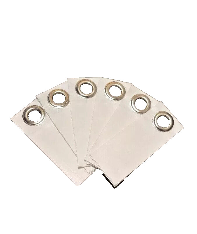 6 peel/stick Tyvek Grommet Tabs for Homewrap ~Ground Sheet ~Tent Footprint ~Tarp