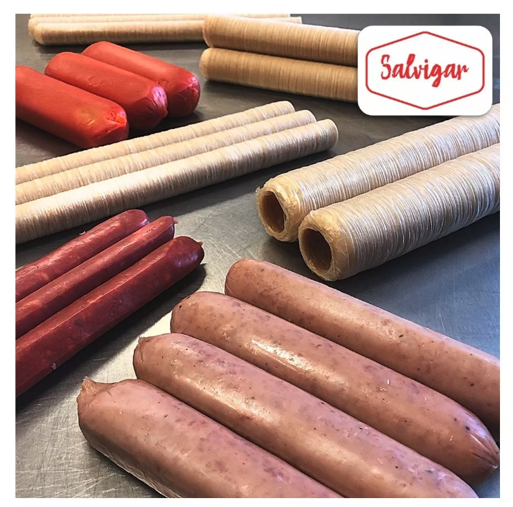 Collagen Casings Dry 33mm / 50ft for stuffing 41.25 Lb 180 sausages 2 sticks