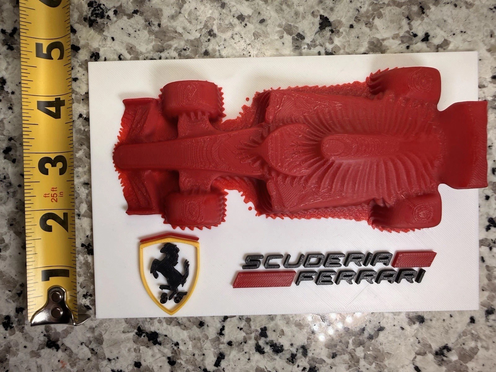 Ferrari F1 Car Reveal Art For Desk Man Cave Office boyfriend Gift Scuderia Wall