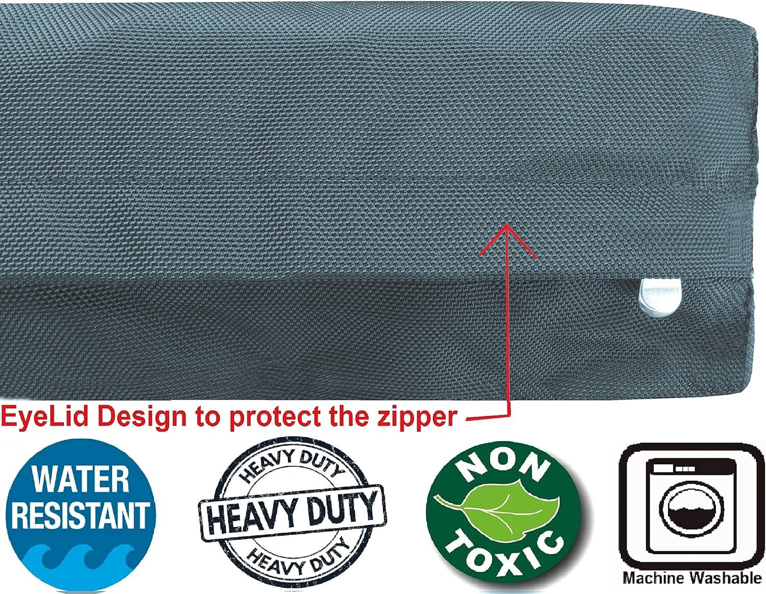 1680 Ballistic Waterproof Chew Resist Memory Foam Pet Bed Dogs Large Crate Sizes